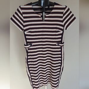 Banana Republic Navy and White Striped Mini Dress